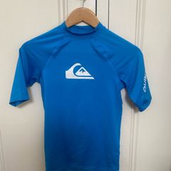 Quicksilver Boys Blue Short Sleeve Rash Vest - Age 14 Years
