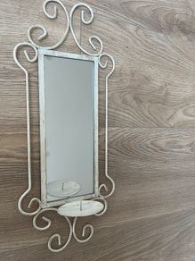 Wall Mirror With Candle Holder