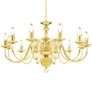 Chandelier Golden 12 x E14 Bulbs Image 5