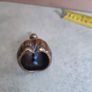 Vintage Lady brass bell Small woman brass bell Solid brass figurine Desk bell Image 6