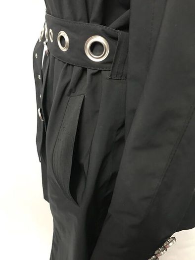 Rare Vintage Karen Millen Black Long Mac Trench Coat
