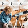 SALE | Telescope for Kids, Astronomical Telescope Zoom 90X HD Outdoor Monocular Space Telescopes Portable Refractor Spotting Scope With Tripod, Telescope for Adults, Kids and Beginner Image 5