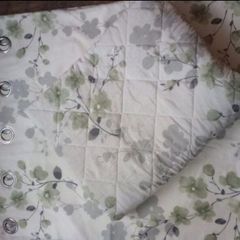curtens with blanket