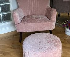 EZ Living armchair and pouffe