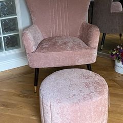 EZ Living armchair and pouffe