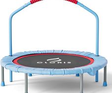 NEW SALE | Foldable Fitness Trampoline - Max Load 220lb/400 lb/450lb, Rebounder with Adjustable Foam Handle Indoor/Outdoor Fitness Body Exercise 48"