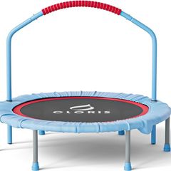 NEW SALE | Foldable Fitness Trampoline - Max Load 220lb/400 lb/450lb, Rebounder with Adjustable Foam Handle Indoor/Outdoor Fitness Body Exercise 48"