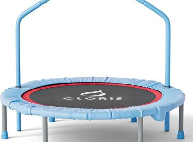 NEW SALE | Foldable Fitness Trampoline - Max Load 220lb/400 lb/450lb, Rebounder with Adjustable Foam Handle Indoor/Outdoor Fitness Body Exercise 48"