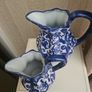 Antique blue jugs Image 2