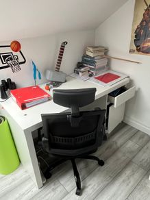 Large White Office Desk / Study Desk