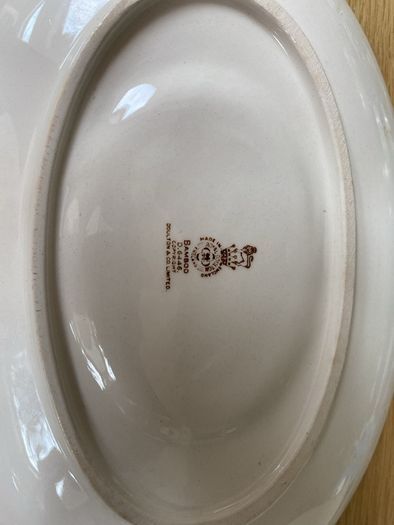 Royal Doulton Bamboo gravy/sauce boat with saucer