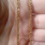 14ct solid gold Italian Figaro chain necklace 4.72g Image 4