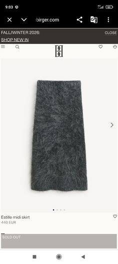 Designer wool skirt by Malene Birger