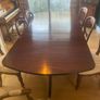 Mahogany Wood Dining Table & Chairs Image 6