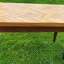 Oak and mahogany table Image 4