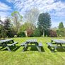Large Garden Table and Seats for Sale Image 4