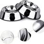 2 Stainless Steel Dog Bowls, Dog Feeding Bowls, Dog Plate Bowls With Non-slip Rubber Bases,Small Pet Feeder Bowls And Water Bowls (FREE POSTAGE) Image 5
