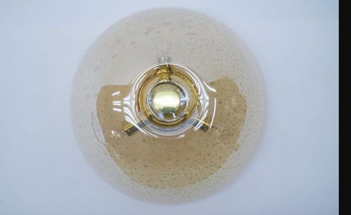 Vintage German glass ceiling light c1970