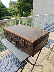 Vintage Antique Suitcase / Travel Trunk