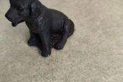 Vintage Antique Kingmaker Hand Carved welsh coal ornament labrador dog 10cm high
