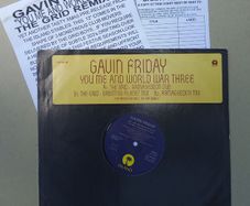 Gavin Friday promo vinyl with promo sheets Virgin Prunes