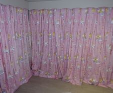 Custom made French Pleat lined Curtains