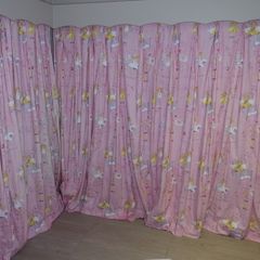 Custom made French Pleat lined Curtains