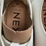 White Extra Wide Fit Patent Trainers Image 3