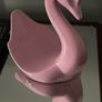 80s retro ceramic swan guest towel or napkin holder Image 2