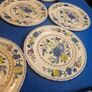 Set of 7 Masons Ironstone Regency Dinner Plates ,Less common, 27 cm in diameter ,2 pieces with the rarer export mark Image 4