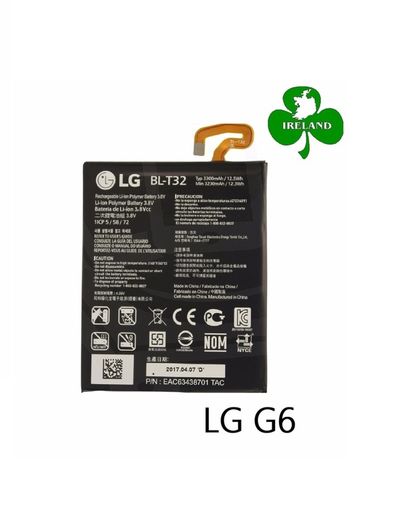 For Lg G6 Battery Internal Replacement BL-T32 3300mAh 12.5Wh 3.8V
