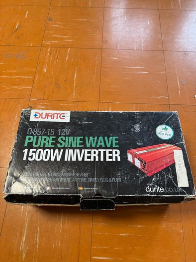 Durite Pure Sine Wave 1500W 12V Inverter