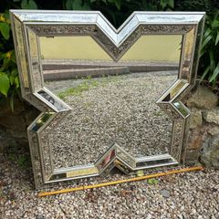 mirror wall hanging . 90 cm square