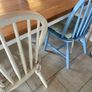 Solid Wood Farmhouse Kitchen Table + 4 Chairs Image 7