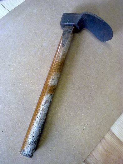 Small adze for wooden bowl making