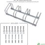 4 Bike Stand Floor or Wall mounted bike rack for garage Bicycle Parking rack Cycle Storage Locking Stand (FREE POSTAGE) Image 5