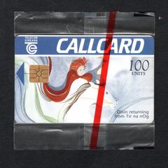 1996 Ireland 100 unit Oisin returning from Tir na nOg from The Irish Mythology definitive set (Gemplus) Call Card Mint in packaging