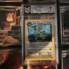 Dark Dragonite ! Holo Rare ! from Team Rocket Set ! CGS GRADED ! 7 Near Mint ! 2000 ! Vintage Pokemon Card ! PSA !