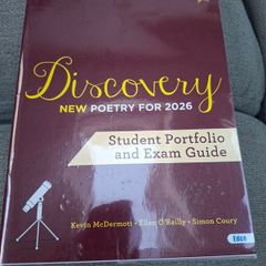 DISCOVERY -New Poetry for 2026-Student Portfolio and Exam Guide