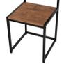 Steel Frame MDF 2-Seater Bar Stool and Table Set Wood Tone (FREE POSTAGE) Image 5