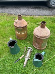 vintage castrol oil drum