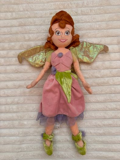 Disney Prilla Fairies Soft Plush Disney Store Fairy Doll dirty approx. 52 cm. Used Please see photos