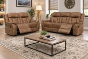 Westwood Grey &amp; Biscuit Fabric Recliner Sofa Set