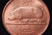 #812 - Ireland - 1953 - Half Penny - KM.10 - UNC
