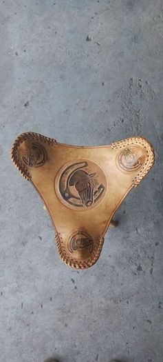 leather seat / stool 60cm foldable