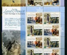 2001 Ireland Irish Heritage in Australia (Ned Kelly, Peter Lalor, Settlers, emigrants) Commemorative Stamps Sheetlet Mint Never Hinged (MNH)
