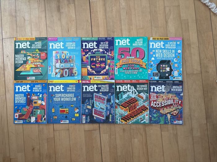 Net magazine (2016-2017) - web design and UI/UX