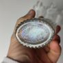 308 - Set of 4 Vintage Decorative Ribbed Collectible Clear Glass Bottles Image 4