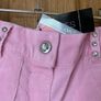 New Pink Cotton Corduroy Trousers with Diamond Buttons Image 2