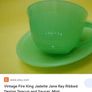 Vintage Fire King Hocking depression jade glass set Image 8